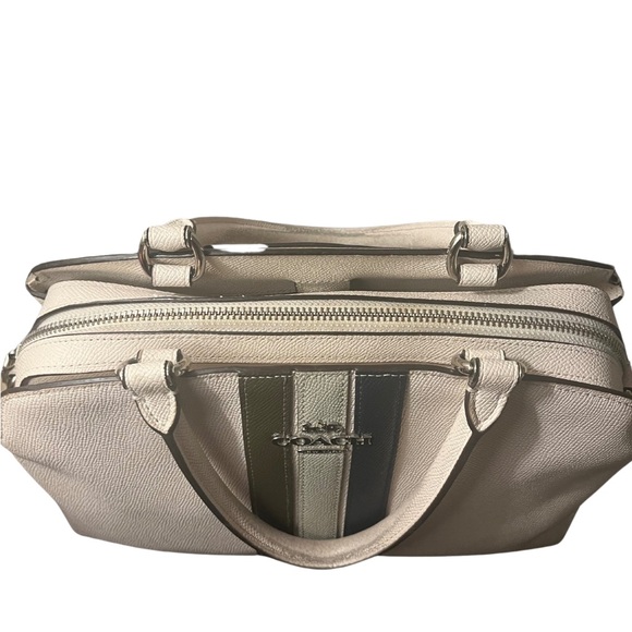 Coach Lillie Carryall Varsity Stripe Handbag - Picture 5 of 14